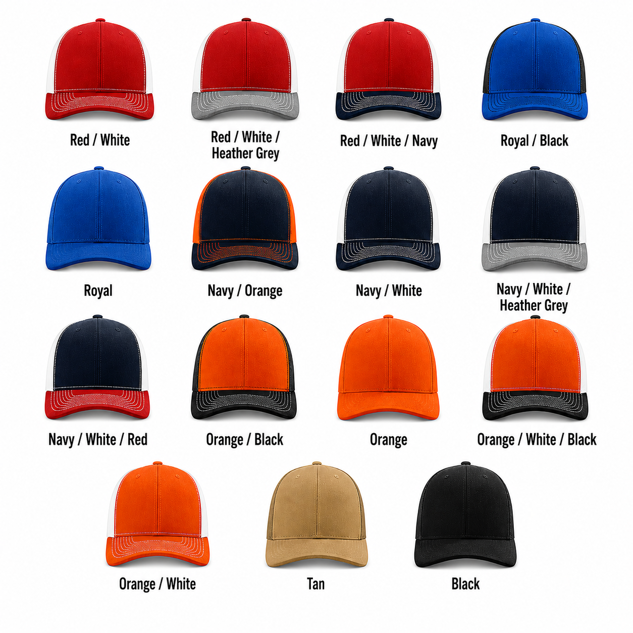 12 - Richardson 112 Custom Hats