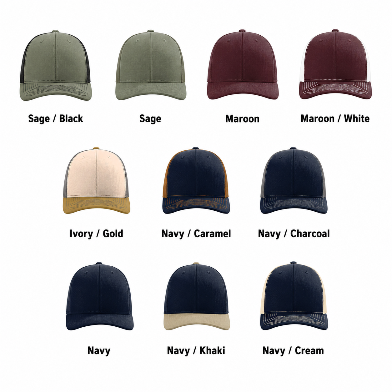 12 - Richardson 112 Custom Hats