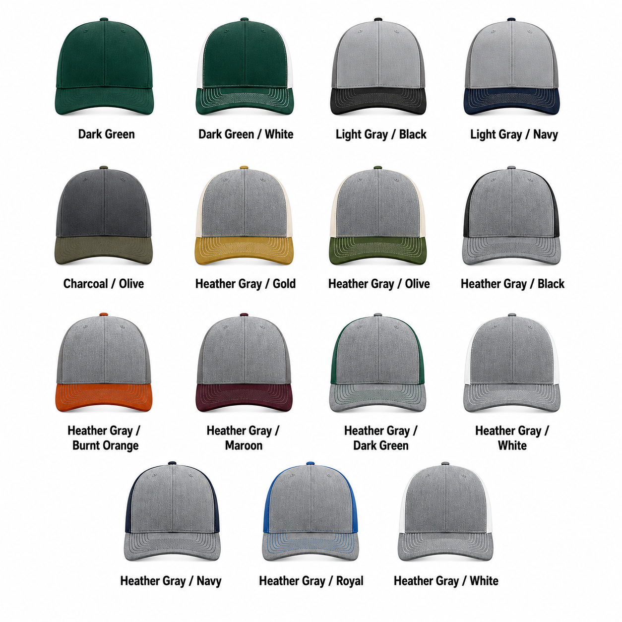 12 - Richardson 112 Custom Hats