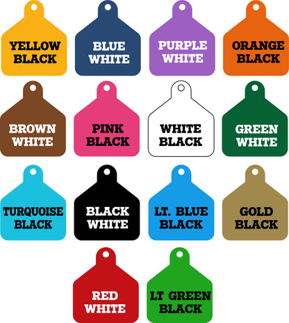 Custom Laser-Engraved Livestock Tags